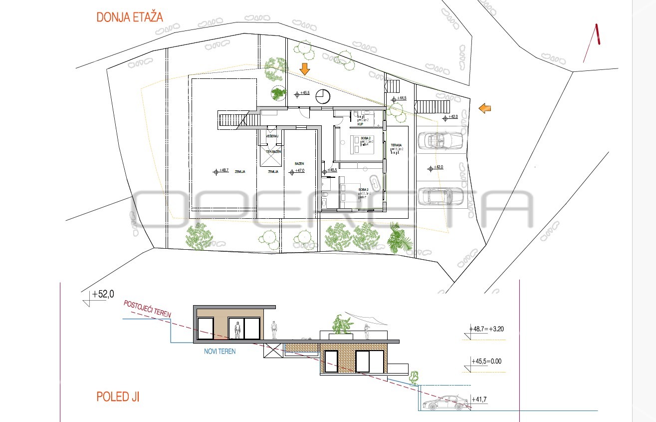 Građevinsko zemljište Vinišće- Marina, 671m²