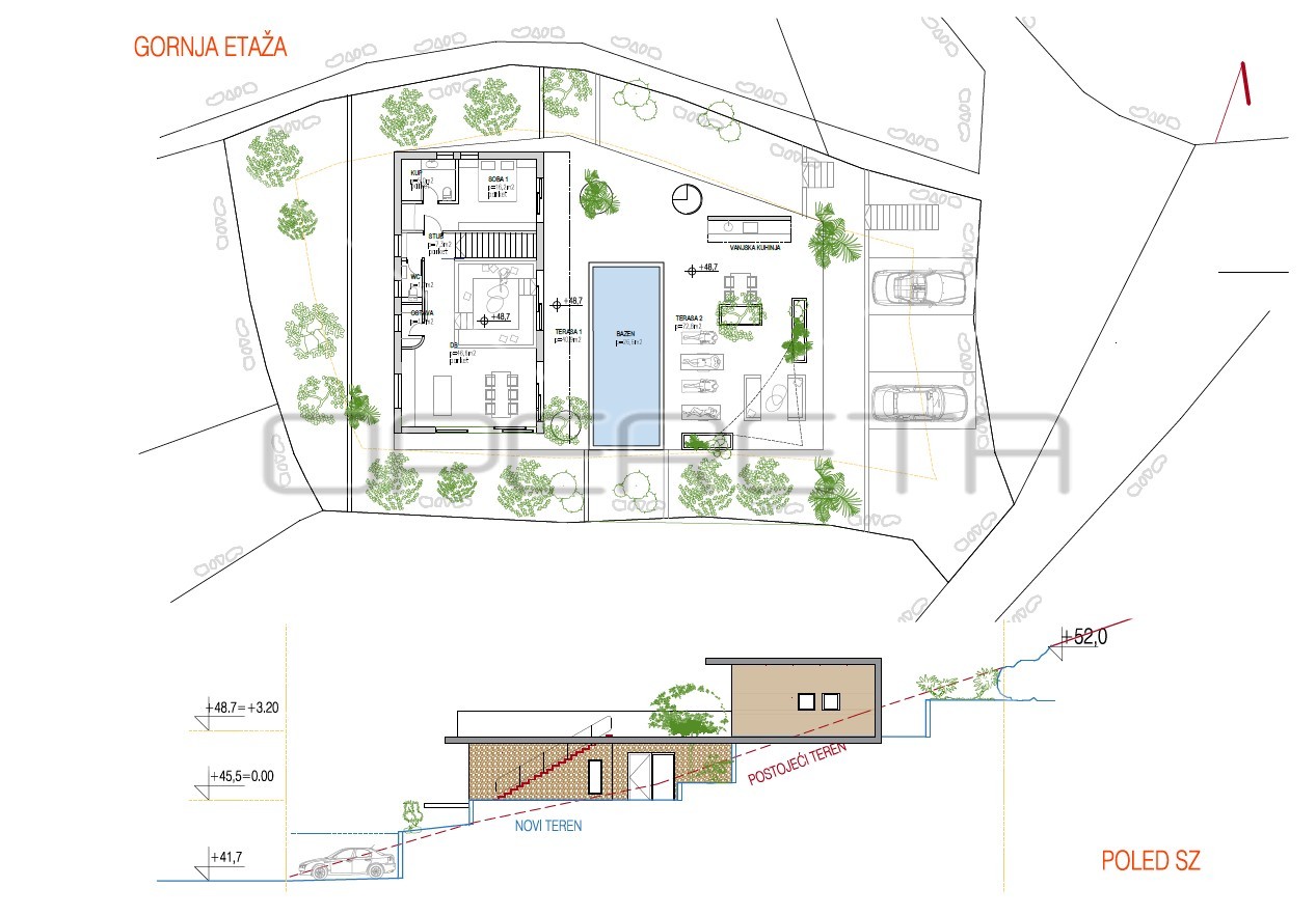Građevinsko zemljište Vinišće- Marina, 671m²