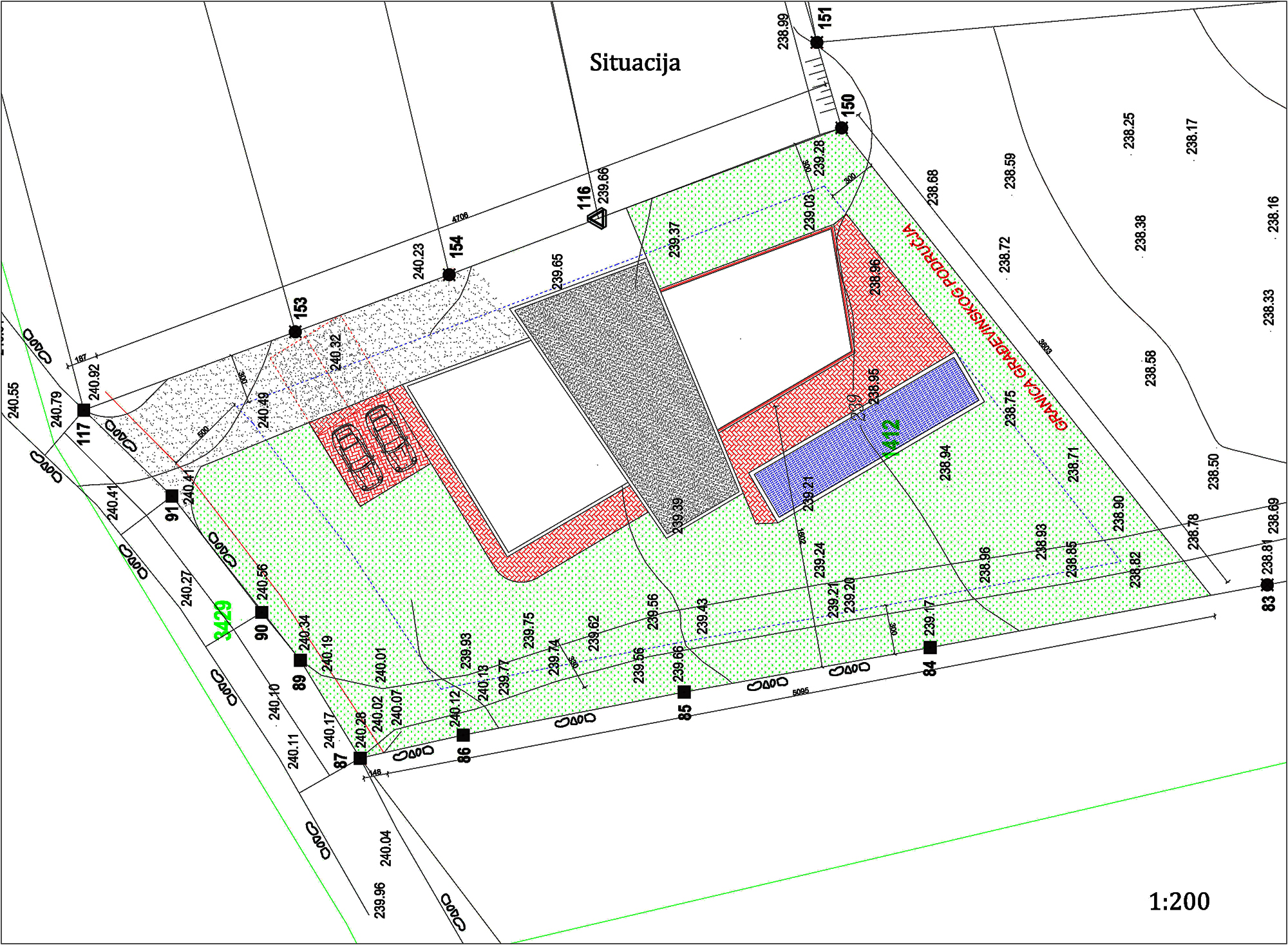 ISTRA, SVETVINČENAT - Građevinsko zemljište s projektom 4060 m2