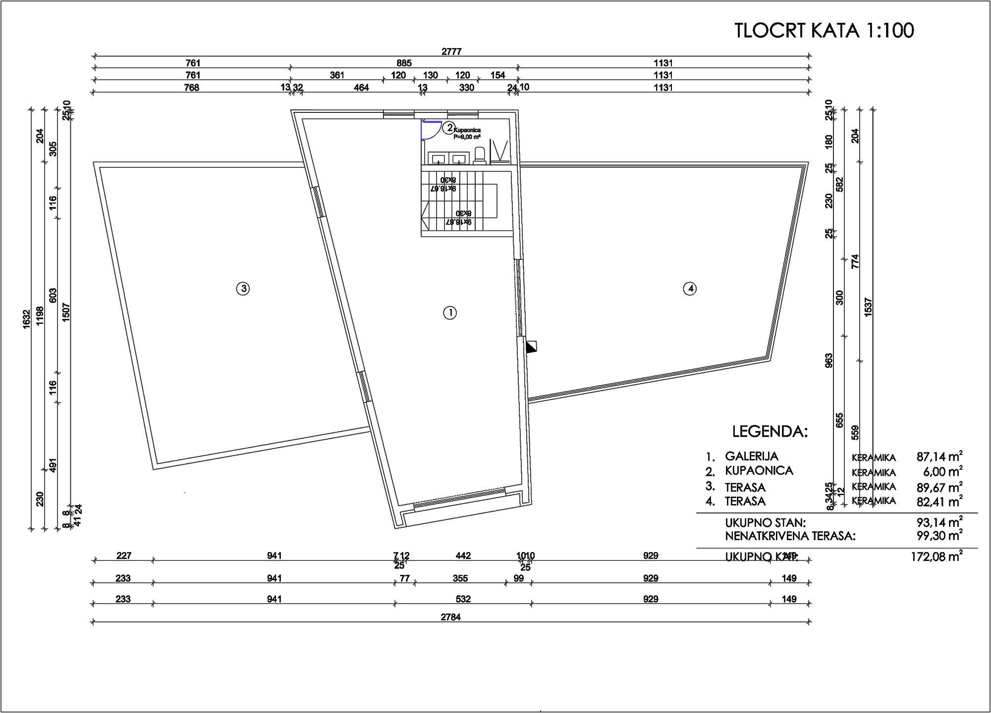 ISTRA, SVETVINČENAT - Građevinsko zemljište s projektom 4060 m2